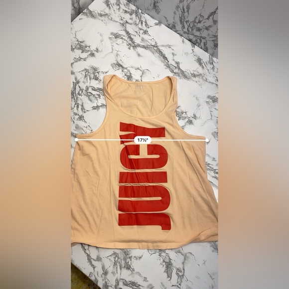 Juicy Couture Sport Peach & Red Juicy Tank Top Size Large - Picture 7 of 11